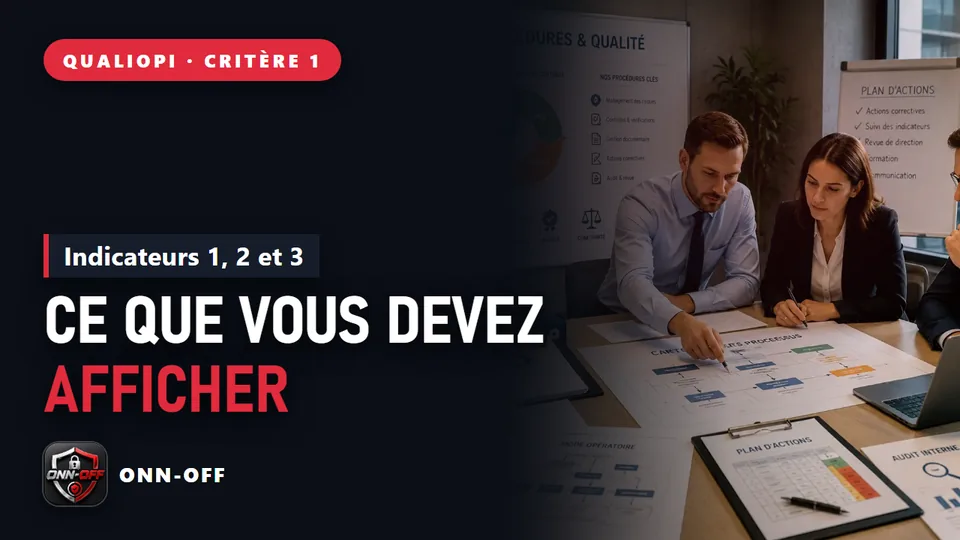 Critère 1 Qualiopi : les indicateurs 1, 2 et 3 et leurs preuves